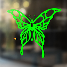 Vlinder met patroonvleugels Universele vinylsticker_3