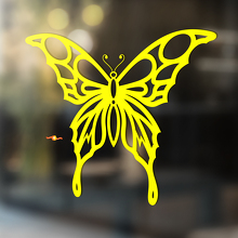 Vlinder met patroonvleugels Universele vinylsticker_4