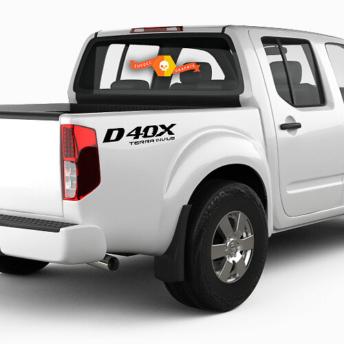 2X Nissan Frontier D40X Vinyl Beide Side Stickers Decals 4x4 Graphics