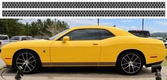 2X Dodge Challenger Scat Pack Rocker Panel-stickers Stripe Vinyl Graphics -1 Scatpack