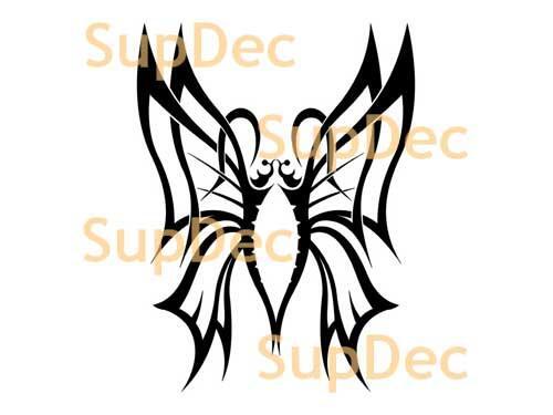 Vlinder Vinyl Kunst Muur Raam Badkamer Sticker Decal #19
