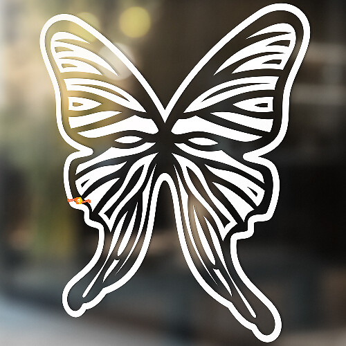 Vlinder Omrissing Silhouet Universele Vinyl Decal Sticker