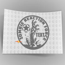 Zombie Reaction Force Militaire Ster Capuchon Vinyl Decal Sticker voor Jeep Wrangler_2