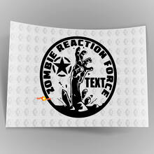 Zombie Reaction Force Militaire Ster Capuchon Vinyl Decal Sticker voor Jeep Wrangler_3
