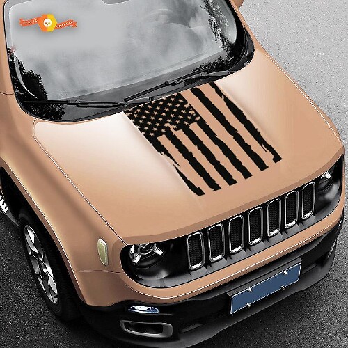 Jeep Renegade Vlag Sticker Jeep Sticker