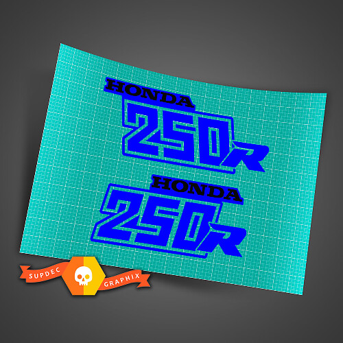1981-1982 Honda ATC250R 250R Tankstickerset