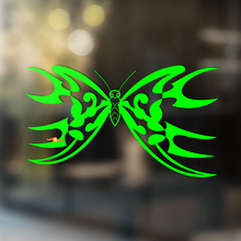Vlinder met scherpe vleugels universele vinyl sticker_3