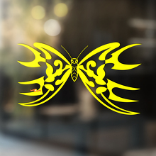Vlinder met scherpe vleugels universele vinyl sticker_4