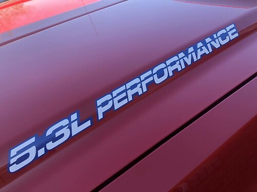 5.3L PRESTATIES + Outline Hood, Body Stickers Decals voor Chevy, GMC, Silverado, Sierra
