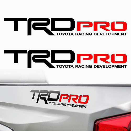 TRD Pro Zijkant Vinyl Decal Kit voor Toyota Tacoma en Tundra