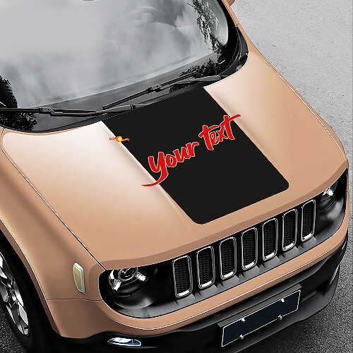 Jeep Renegade aangepaste kap Blackout vinyl sticker sticker
