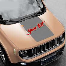 Jeep Renegade aangepaste kap Blackout vinyl sticker sticker
 3