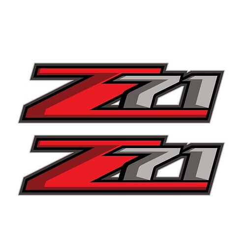 Set van 2: Z71 sticker voor 2017 Chevrolet Silverado GMC Sierra pick-up
