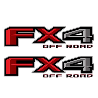 Set van 2: 2018 Ford F-150 FX4 off-road vinyl sticker voor pick-up truck bed