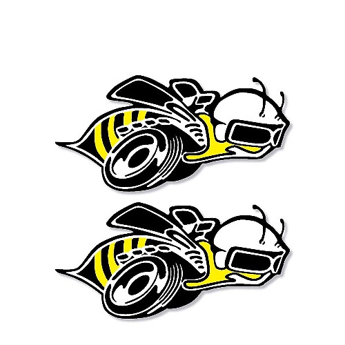 Super Bee fullcolour vinylstickers voor Dodge