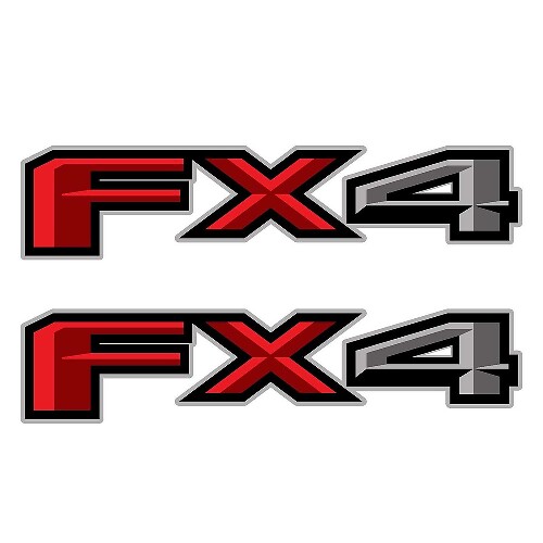 Set van 2: 2018 Ford F-150 FX4 off-road vinyl sticker pick-up truck zijbed