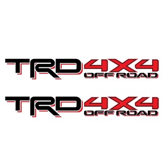 Set van 2: 2017-2018 TRD 4X4 offroad Toyota Tacoma Tundra nachtkastje fullcolor sticker