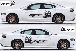 2X Dodge Charger RT Scat Pack-stickers Stripe Vinyl Graphics Kit 2011-2020 Scatpack