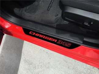 4X Dodge Charger 345 Hemi instaplijsten stickers 2011-2018