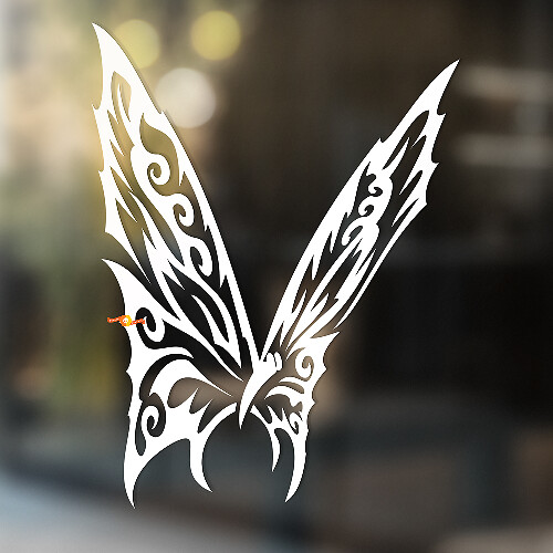 Vliegende Vlinder Tribal Stijl Universele Vinyl Decal Sticker
