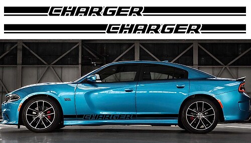 Rechte Zijschermstreep Vinyl Decal Kit voor Dodge Charger 2011-2018