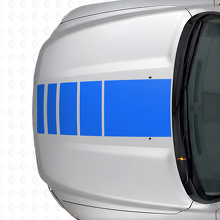 Strobe Stijl Strepen Motorkap- & Portieratuur Vinyl Decal Kit voor Dodge Ram 1500_4