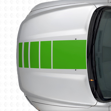 Strobe Stijl Strepen Motorkap- & Portieratuur Vinyl Decal Kit voor Dodge Ram 1500_5