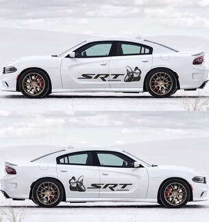 2X Dodge Charger Scat Pack-stickers Stripe Vinyl Graphics Kit 2011-2020 Scatpack
