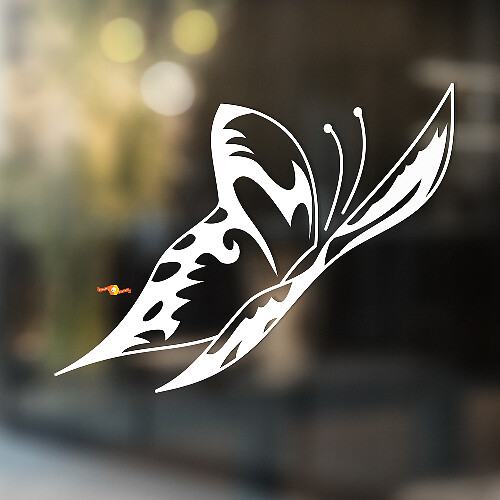 Fladderende Vlinder Universele Vinyl Decal Sticker_1
