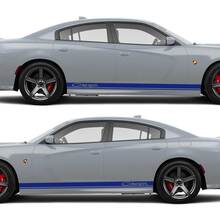 2X Dodge Charger Rocker Panel-stickers Stripe Vinyl Graphics Kit
 3