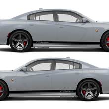 2X Dodge Charger Rocker Panel-stickers Stripe Vinyl Graphics Kit
 4