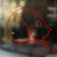 Sleeping Cat Universele Vinyl Decal Sticker_2
