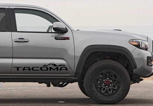 2x Toyota Tacoma 2016 -2018 zijrok vinylstickers stickers graphics rally stripe kit
