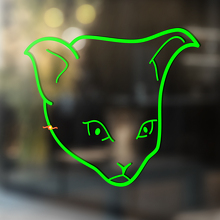 Cat's head Universele Vinyl Decal Sticker_3