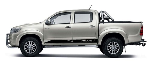 Branded Stripes Rocker Panel Vinyl Sticker voor Toyota Hilux