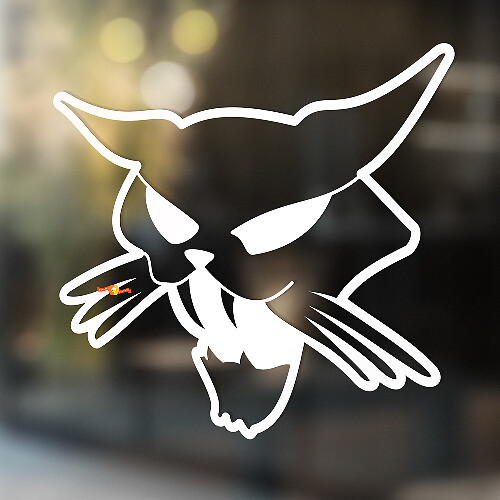 Boze Kat Universele Vinyl Decal Sticker