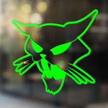 Boze Kat Universele Vinyl Decal Sticker_3