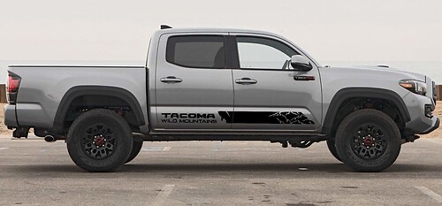 Wild Mountains Strepen Deur Vinyl Decal Sticker voor Toyota Tacoma 2016-2018