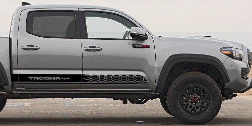 2x Toyota Tacoma 2016 zijskirt Vinyl Decals graphics rally sticker kit