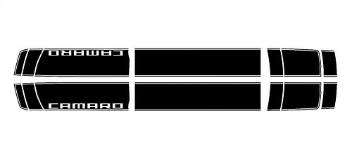Merkstrepen Motorkap Dak Kofferbak Vinyl Decal Sticker voor Chevrolet Camaro 2016-2017