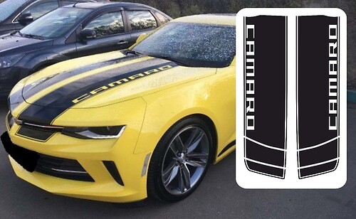 Hood Vinyl Graphics Stickers Decals Strepen voor Camaro 2016 - 2018
