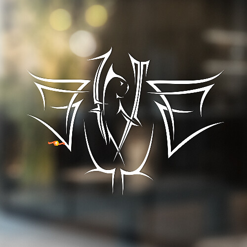 Tribal Lines Style Kat Universele Vinyl Decal Sticker