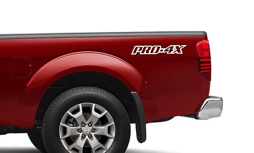 2X Nissan Frontier Pro-4X Vinyl Beide Side Stickers Decals 4x4 Graphics nismo