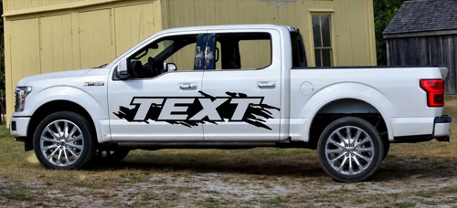TEXT Claw Graphics Zij Vinyl Decal Sticker voor Ford F-150