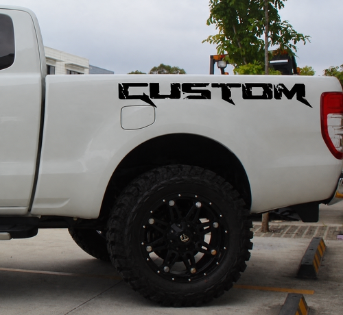 CUSTOM Versleten Paar Bedkast Vinyl Decal Sticker voor Ford Ranger