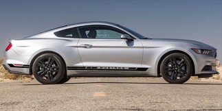 Ford Mustang 2015-2020 zijvinyl racestickers HASTE ROCKER grafische strepen
