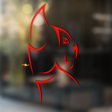 Trybal Style Kat Silhouet Universele Vinyl Decal Sticker_2