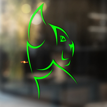 Trybal Style Kat Silhouet Universele Vinyl Decal Sticker_3