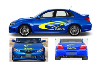 Subaru impreza wrx World Rally Team kit vinyl grafische logo-stickers