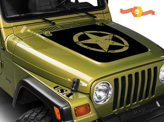 Jeep Wrangler (1999-2006) Custom Vinyl Wrap Kit - Militaire Kit